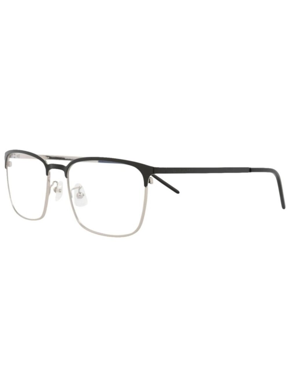 New Saint Laurent Women's Eyeglasses Square Rectangle Metal Frame Mens Black Eye